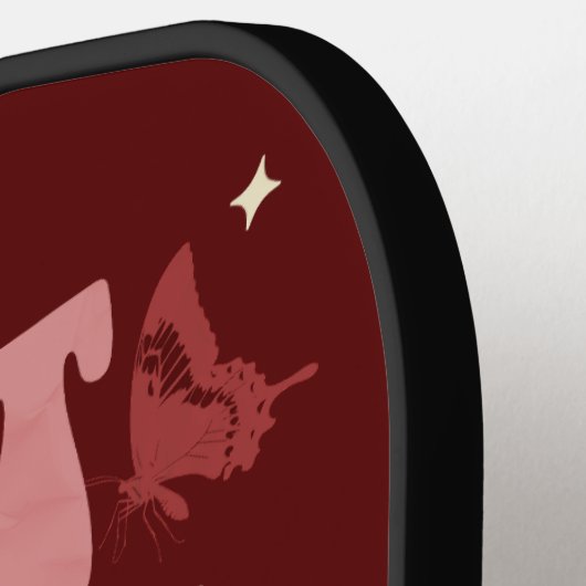 Gepersonaliseerde Retro  Moederdag Gift Pickleball Paddle (Links Detail)