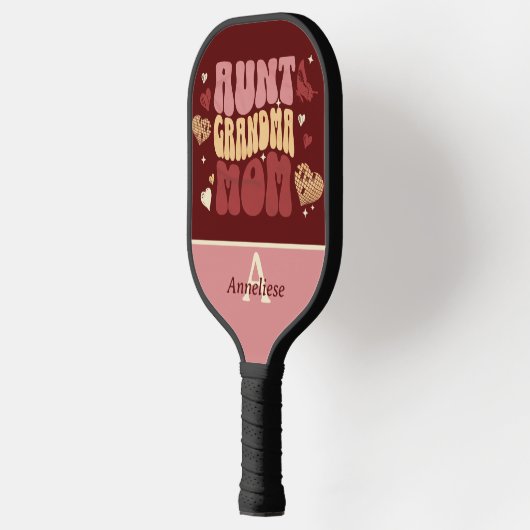 Gepersonaliseerde Retro Moederdag Gift Pickleball Paddle (Links)