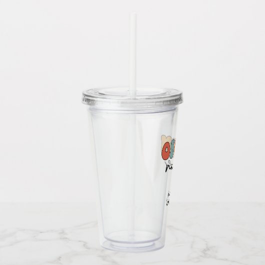 Gepersonaliseerde Retro OBGYN Verpleegster Acryl Drinkbeker (Rechts)