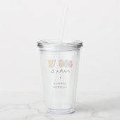 Gepersonaliseerde Retro OBGYN Verpleegster Acryl Drinkbeker (Achterkant)