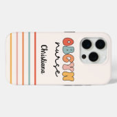Gepersonaliseerde Retro OBGYN Verpleegster Case-Mate iPhone Case (Achterkant (horizontaal))
