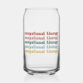 Gepersonaliseerde Retro OT Beroepstherapie OT Blikvorm Glas (Voorkant)