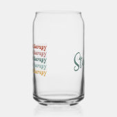 Gepersonaliseerde Retro OT Beroepstherapie OT Blikvorm Glas (Links)