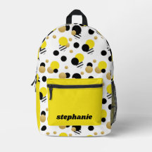 Gepersonaliseerde Retro Polka Dot Geel