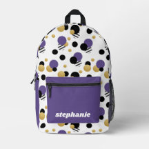 Gepersonaliseerde Retro Polka Dot Paarse