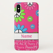 Gepersonaliseerde Retro roroze tekentafel Case-Mate iPhone Case (Achterkant)