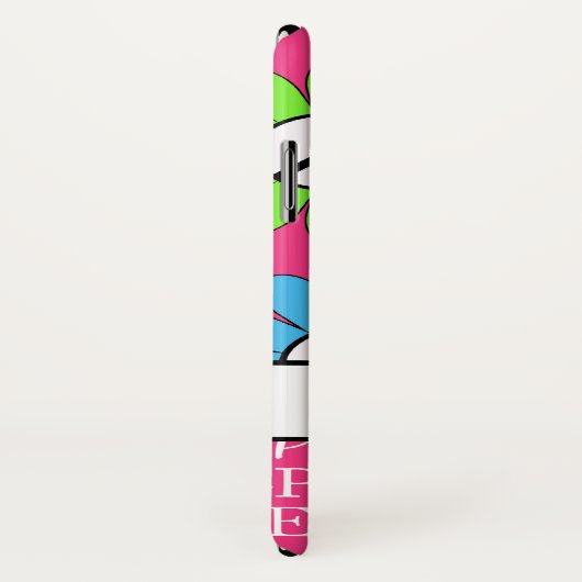 Gepersonaliseerde Retro roroze tekentafel Case-Mate iPhone Case (Achterkant / rechts)