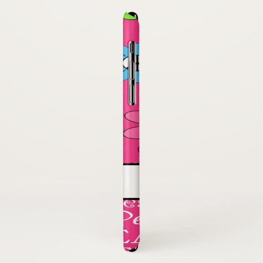 Gepersonaliseerde Retro roroze tekentafel Case-Mate iPhone Case (Achterkant/links)