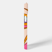 Gepersonaliseerde Retro roze, blauw, goud, bruin Case-Mate iPhone Case (Achterkant / Rechts)