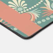 Gepersonaliseerde  Retro Sage en Sand Mandala Bureaumat (Hoek)