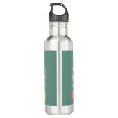 Gepersonaliseerde  Retro Sage en Sand Mandala Waterfles (Achterkant)