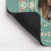 Gepersonaliseerde Retro Sage & Sand Mandala Foto L Muismat (Hoek)