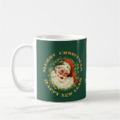 Gepersonaliseerde Retro Santa Koffiemok (Links)