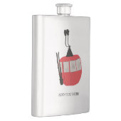 Gepersonaliseerde retro skilift skiën Sneeuwberg Flacon (Rechts)