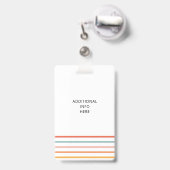 Gepersonaliseerde retro sociaal werker badge (Back with Retractable)