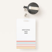 Gepersonaliseerde retro sociaal werker badge (Achterkant met intrekbare)