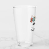 Gepersonaliseerde retro sociaal werker glas (Rechts)
