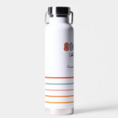 Gepersonaliseerde retro sociaal werker waterfles (Voorkant)