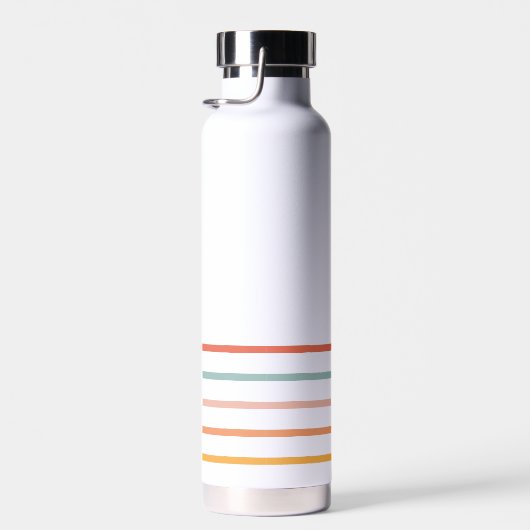 Gepersonaliseerde retro sociaal werker waterfles (Rechts)