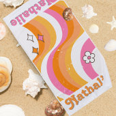 Gepersonaliseerde Retro Strandlaken met Naam - Cus