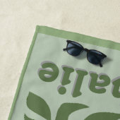 Gepersonaliseerde Retro Strandlaken met Naam - Gro (In situ)