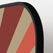 Gepersonaliseerde Retro Sunburst - Route 66 Kleur Pickleball Paddle (Links Detail)