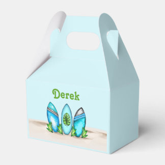 Gepersonaliseerde Retro Surfboards Bedankdoosjes