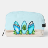 Gepersonaliseerde Retro Surfboards Toilettasje (Achterkant)