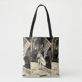 Gepersonaliseerde Retro Travel Poster Tote Bag (Voorkant)