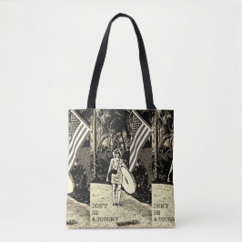 Gepersonaliseerde Retro Travel Poster Tote Bag