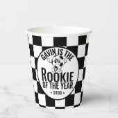 Gepersonaliseerde Retro  Voetbal Verjaardagsfeest Papieren Bekers (Voorkant)