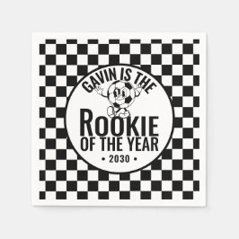 Gepersonaliseerde Retro  Voetbal Verjaardagsfeest Servet