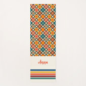 Gepersonaliseerde Retro Yoga Mat (Voorkant)