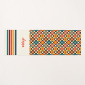 Gepersonaliseerde Retro Yoga Mat (Voorkant (horizontaal))