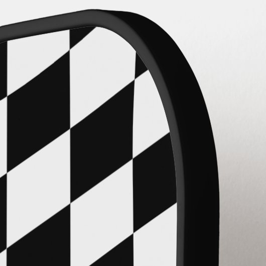 Gepersonaliseerde Retro Zwart & Wit Pickleball Pad Pickleball Paddle (Links Detail)