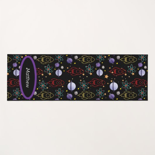 Gepersonaliseerde retrospace-oefening yogamat (Voorkant (horizontaal))