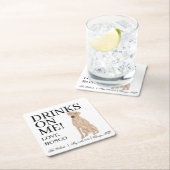 Gepersonaliseerde Rhodesian Ridgeback Hond bruilof Kartonnen Onderzetters (Insitu)