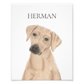 Gepersonaliseerde Rhodesian Ridgeback Reversible Foto Afdruk (Voorkant)