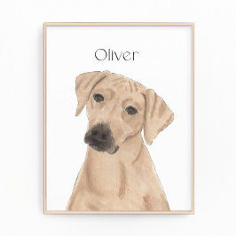 Gepersonaliseerde Rhodesian Ridgeback Reversible Foto Afdruk