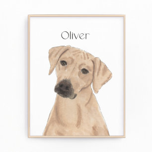 Gepersonaliseerde Rhodesian Ridgeback Reversible Foto Afdruk