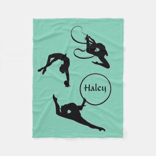 Gepersonaliseerde Rhythmic Gymnastics fleece deken (Voorkant)