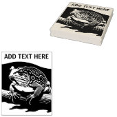 Gepersonaliseerde rietgoot - Kunststempel met hout Rubberstempel (Gestempeld)