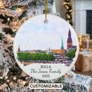 Gepersonaliseerde Riga Ornament, Letland Keramisch Ornament