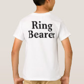 Gepersonaliseerde Ring Bearer Cadeaunaam T-Shirt (Achterkant)