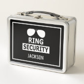 Gepersonaliseerde Ring Bearer Ring Veiligheid Brie (Voorkant)