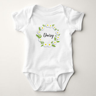 Gepersonaliseerde Ring of Daisies Baby Bodysuit