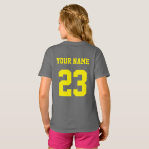 Gepersonaliseerde Ringette Girl Ringette speler Gi T-shirt