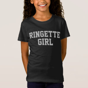 Gepersonaliseerde Ringette Girl Ringette speler Gi T-shirt