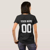 Gepersonaliseerde Ringette Girl Ringette speler Gi T-shirt (Achterkant volledig)