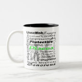 Gepersonaliseerde ringzegens tweekleurige koffiemok (Links)